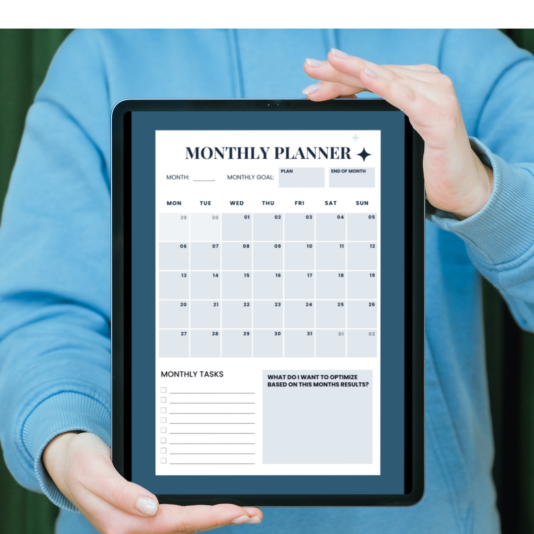 Interior design monthly planner by interior design business coach Eric Lee