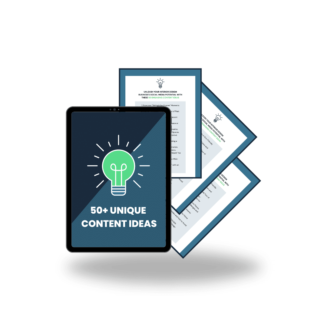 Designers Business Academy Social Media Content for Interior Designers